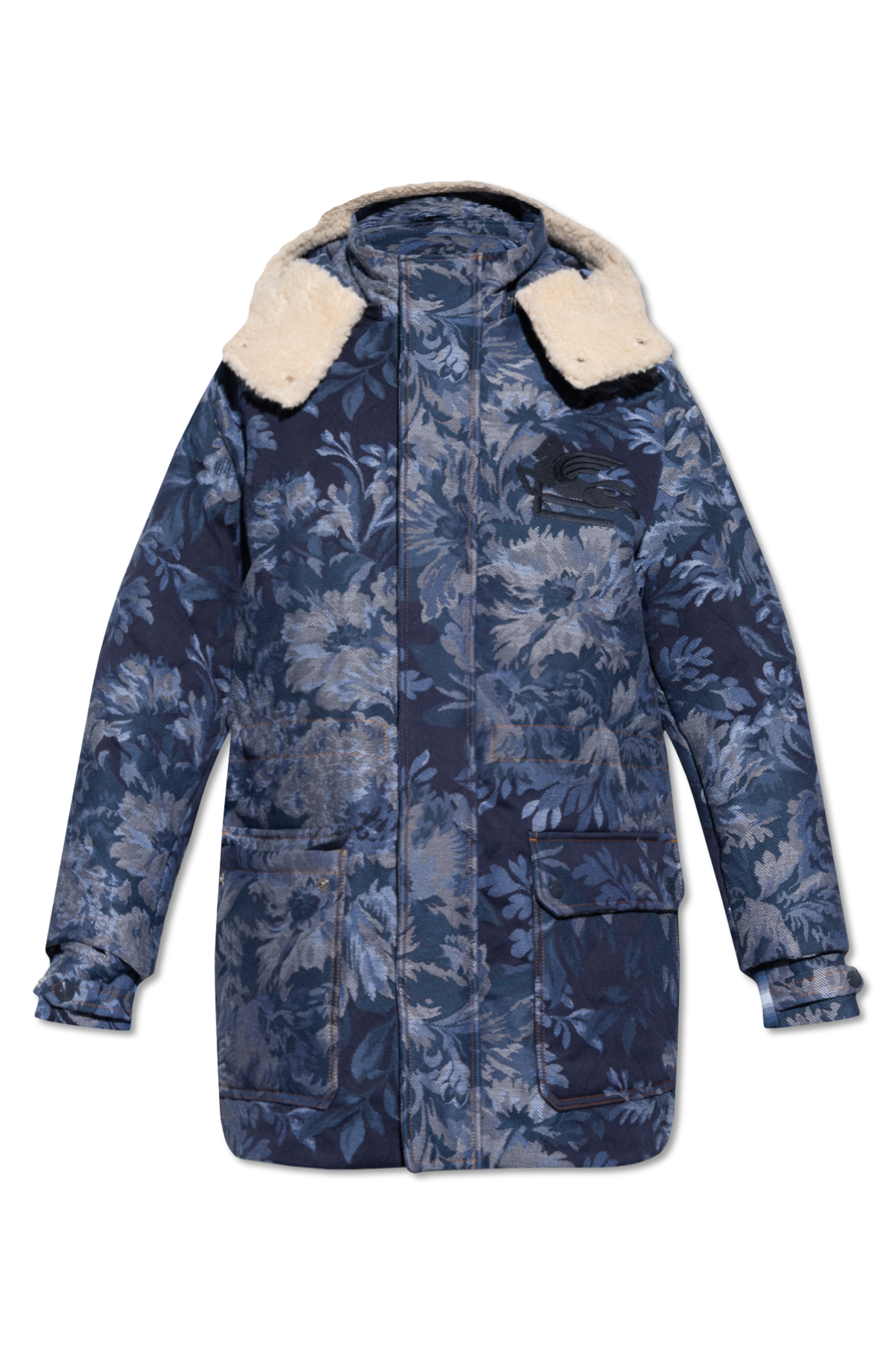 Navy blue camo on sale jacket